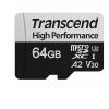 TRANSCEND 64GB UHS – I U3 MICRO SD MEMORY CARD