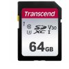 بطاقة الذاكرة ترانسيند سعة 64 جيجابايت إس دي إكس سي/ إس دي إتش سي  300 إس لفيديوهات بتقنية 4 كي