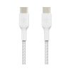BELKIN CABLE BRAIDED C TO C – 2.0 (1M) (WHITE)