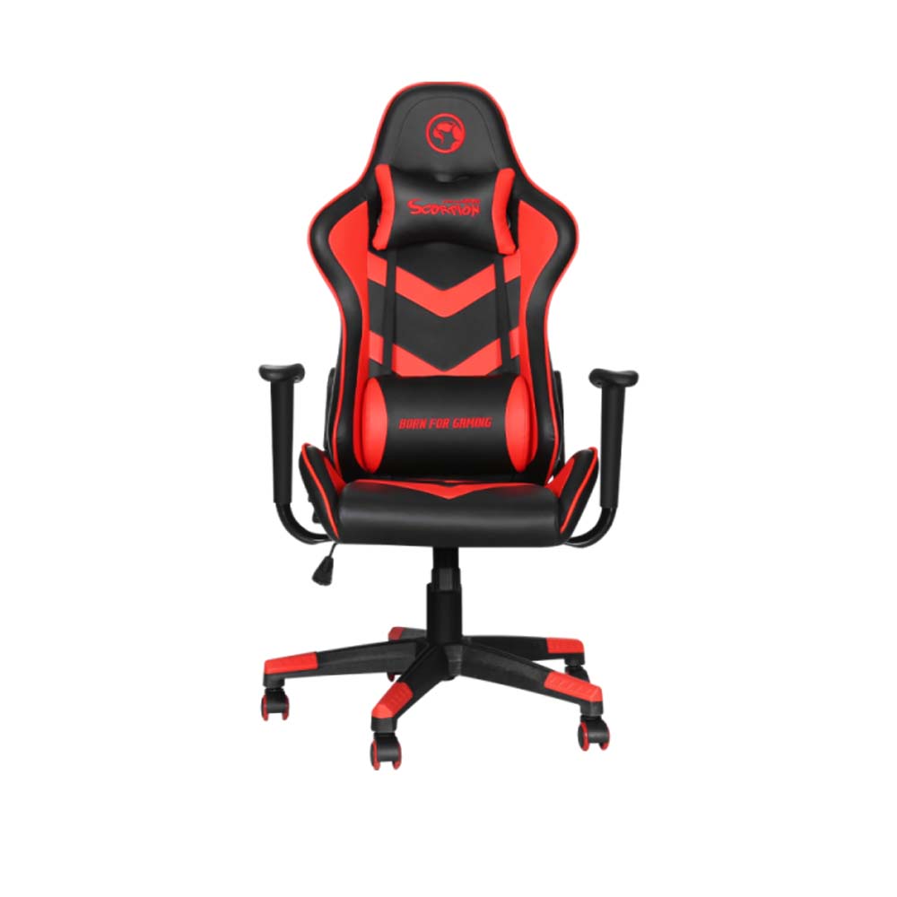  MARVO  SCORPION  ADJUSTABLE GAMING  CHAIR  BLACK RED 