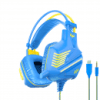 OVLENG PC HEADSET WITH MICROPHONE- BLUE+YELLOW