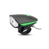 USB RECHARGEABLE SCOOTER LED LIGHT WITH HORN – GREEN
