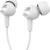 JBL EAR HEADPHONES WITH MIC (WHITE)