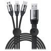 BASEUS CAR CO-SHARING CABLE USB FOR M+L+T