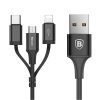 BASEUS EXCELLENT THREE-IN-ONE CABLE USB FOR MICRO/LIGHTNING/TYPE-C