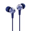 JBL EAR HEADPHONES WITH MIC-BLUE