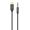 BASEUS YIVEN TYPE-C MALE TO 3.5 MALE AUDIO CABLE-BLACK