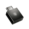 BASEUS EXQUISITE TYPE-C MALE TP USB FEMALE ADAPTER CONVERTER-BLACK