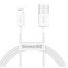 BASEUS SUPERIOR SERIES FAST CHARGING DATA CABLE USB TO IP 2.4A – WHITE