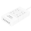 ORICO 4 AC OUTLETS AND 5 USB CHARGER SURGE PROTECTOR