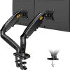 NB NORTH BAYOU DUAL MONITOR DESK MOUNT ST MOTION SWIVEL COMPUTER MONITOR ARM FOR TWO SCREENS17-27 INCH
