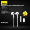 BASEUS ENCOK TYPE-C LATERAL IN-EAR WIRED EARPHONE C17 WHITE