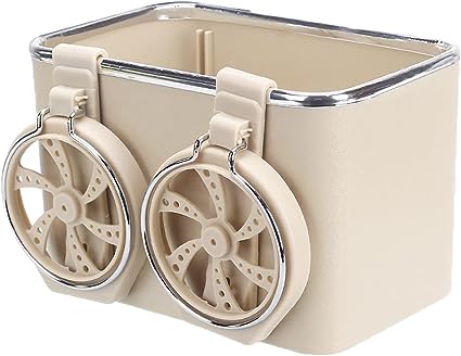 STORAGE AND CUP HOLDER FOR CAR BEIGE