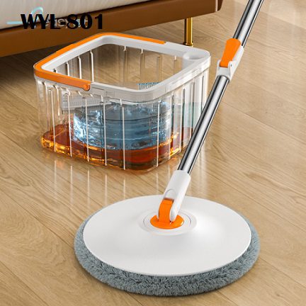 SPIN MOP 360 DEGREE ROTATABLE WET & DRY SELF CLEANING CLEAN & DIRTY WATER SEPARATE -WYL-801